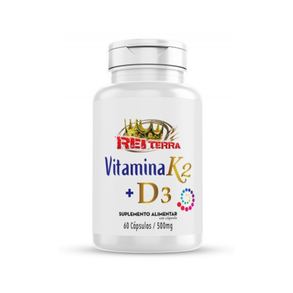 Vitamina K2 + D3 - 60 Cáps. 500mg